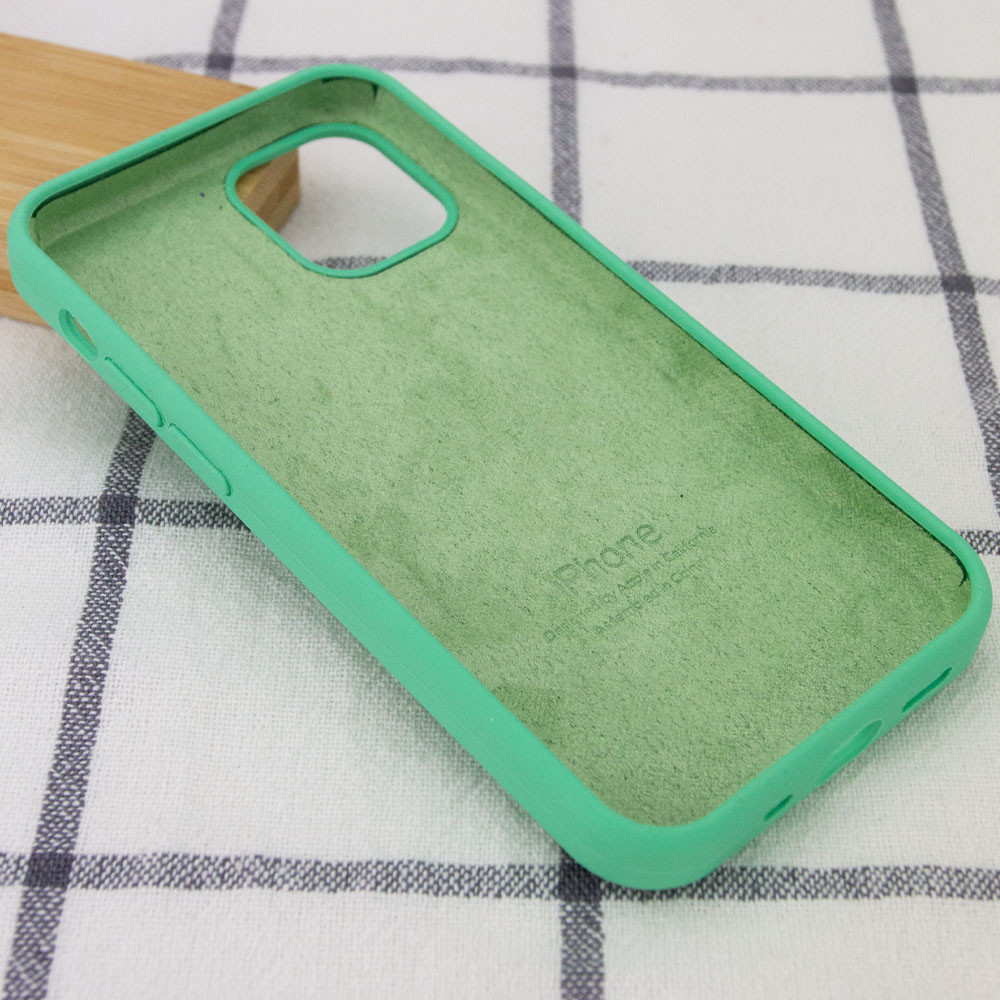 Silicone Case Full Protective (AA) для iPhone 14 Pro Max (Spearmint)-2